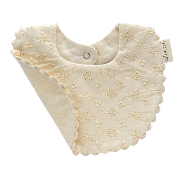 Ali+Oli Muslin Cotton Baby Bib Double Sided
