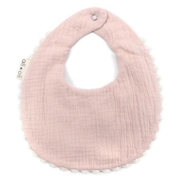 Ali+Oli Muslin Cotton Baby Bib Double Sided