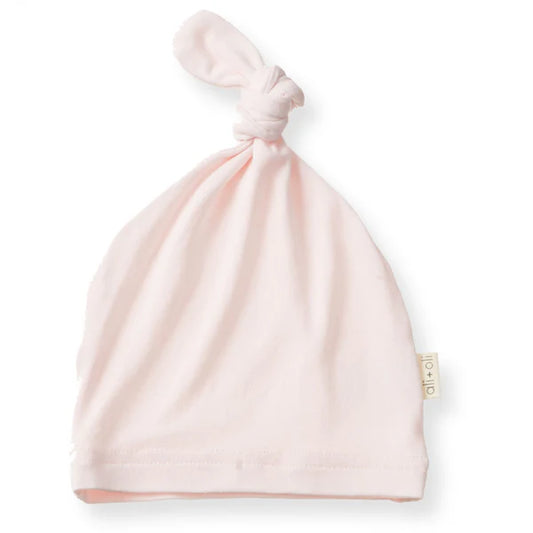 Ultra-Soft Bamboo Knotted Beanie for Baby (Pink)