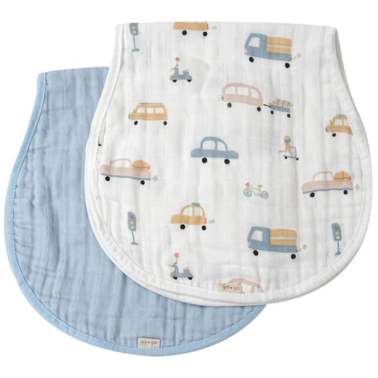 Ali+Oli Bamboo Muslin Burp Cloth 2-Pack