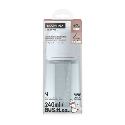 Suavinex Biberon Todo Silicona 240ml/8OZ