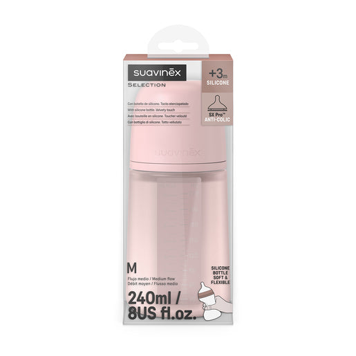 Suavinex Biberon Todo Silicona 240ml/8OZ