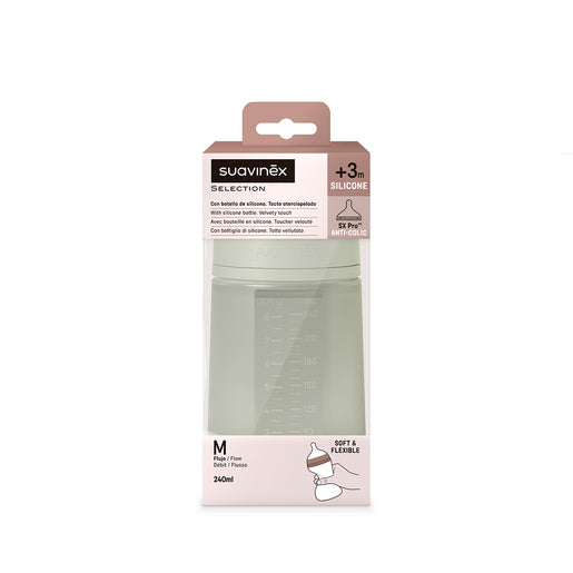 Suavinex Biberon Todo Silicona 240ml/8OZ