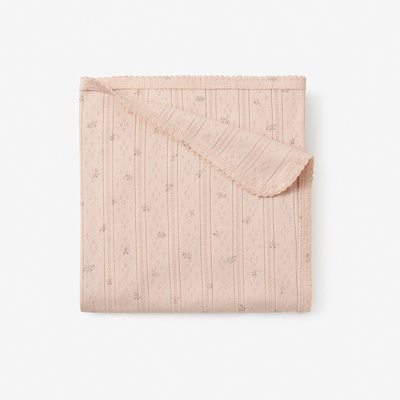 Elegant Baby Point Ditsy Blanket Pink 30X40