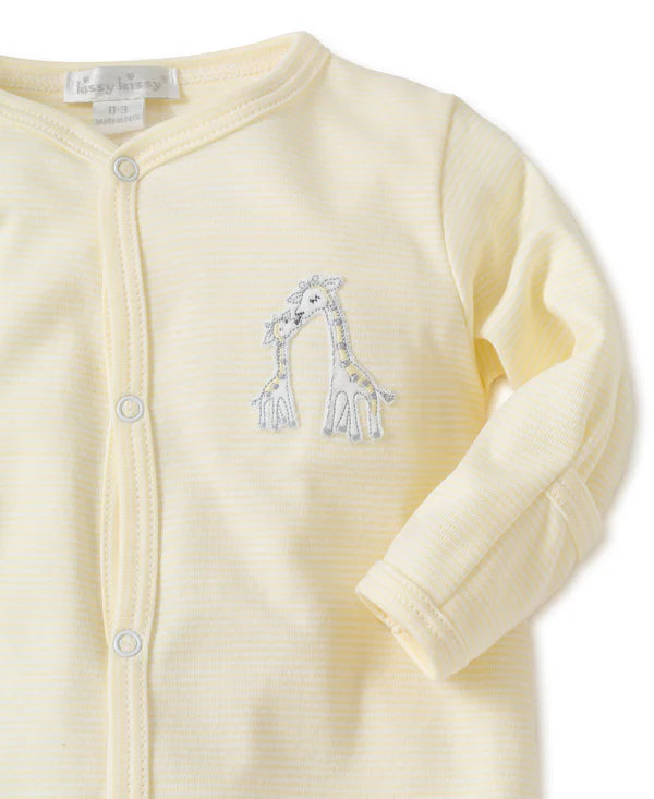 Kissy Kissy Giraffe Generations Stripe Footie