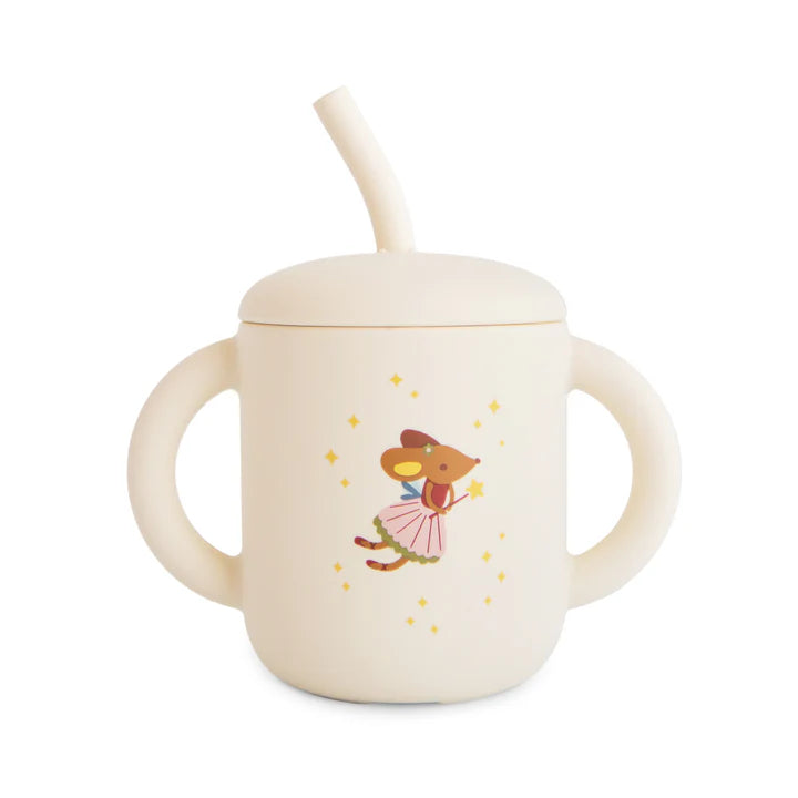 Mushie Silicone Training Cup + Straw