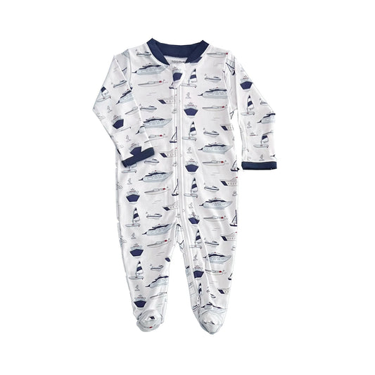 Noomie Zipper Footie Yachts