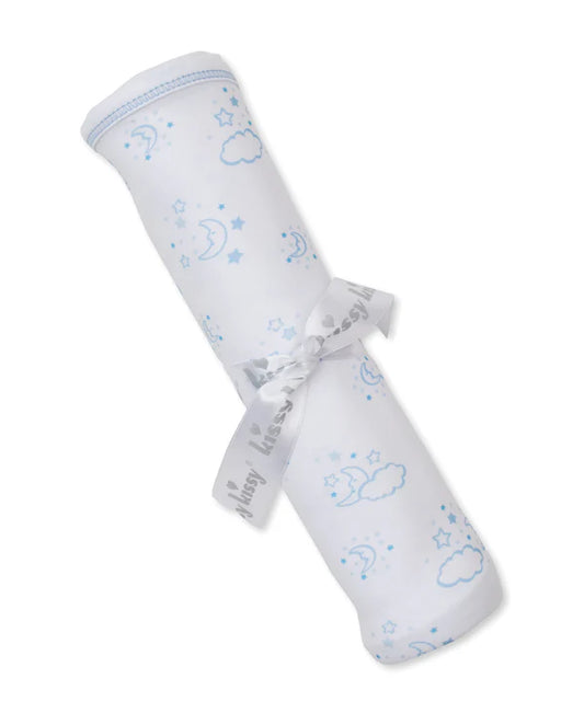 Kissy Kissy Cheerful Good N-Jacquard PRT Blanket Blue
