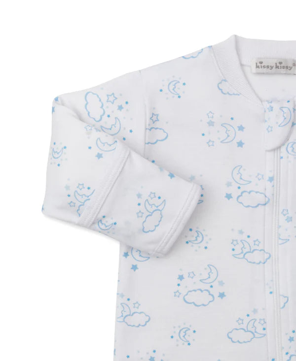Kissy Kissy Cheerful Good N-Footie w/ Zip Blue