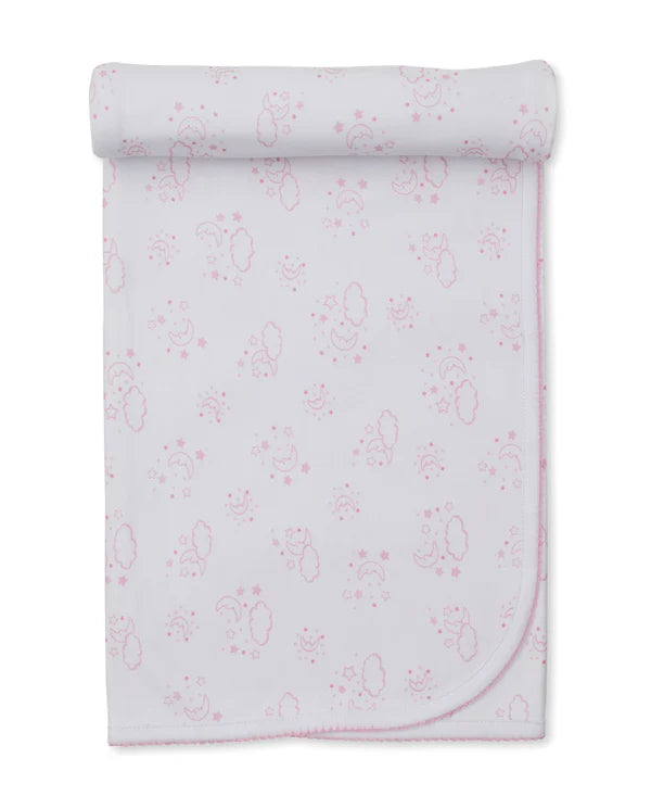 Kissy Kissy Cheerful Good N-Jacquard PRT Blanket Pink