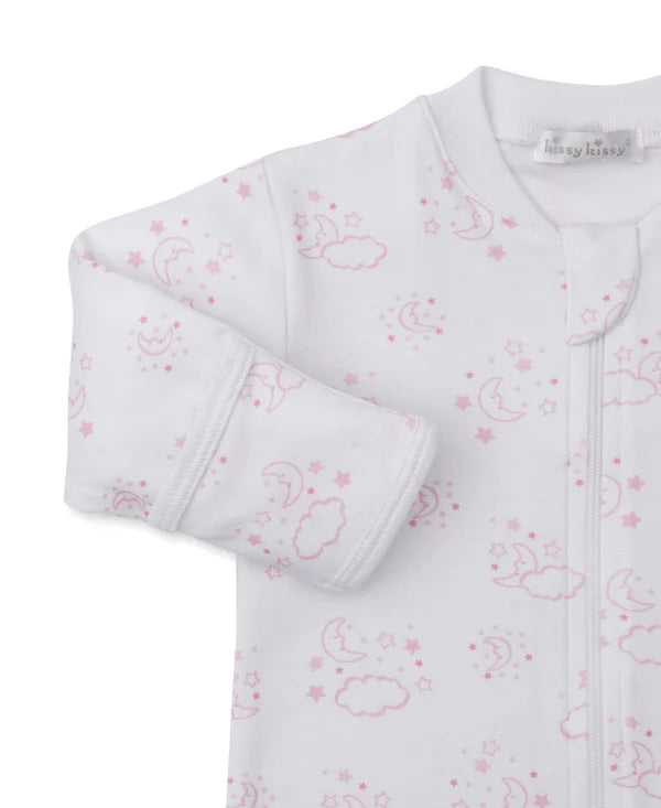 Kissy Kissy Cheerful Good N-Footie w/ Zip Pink