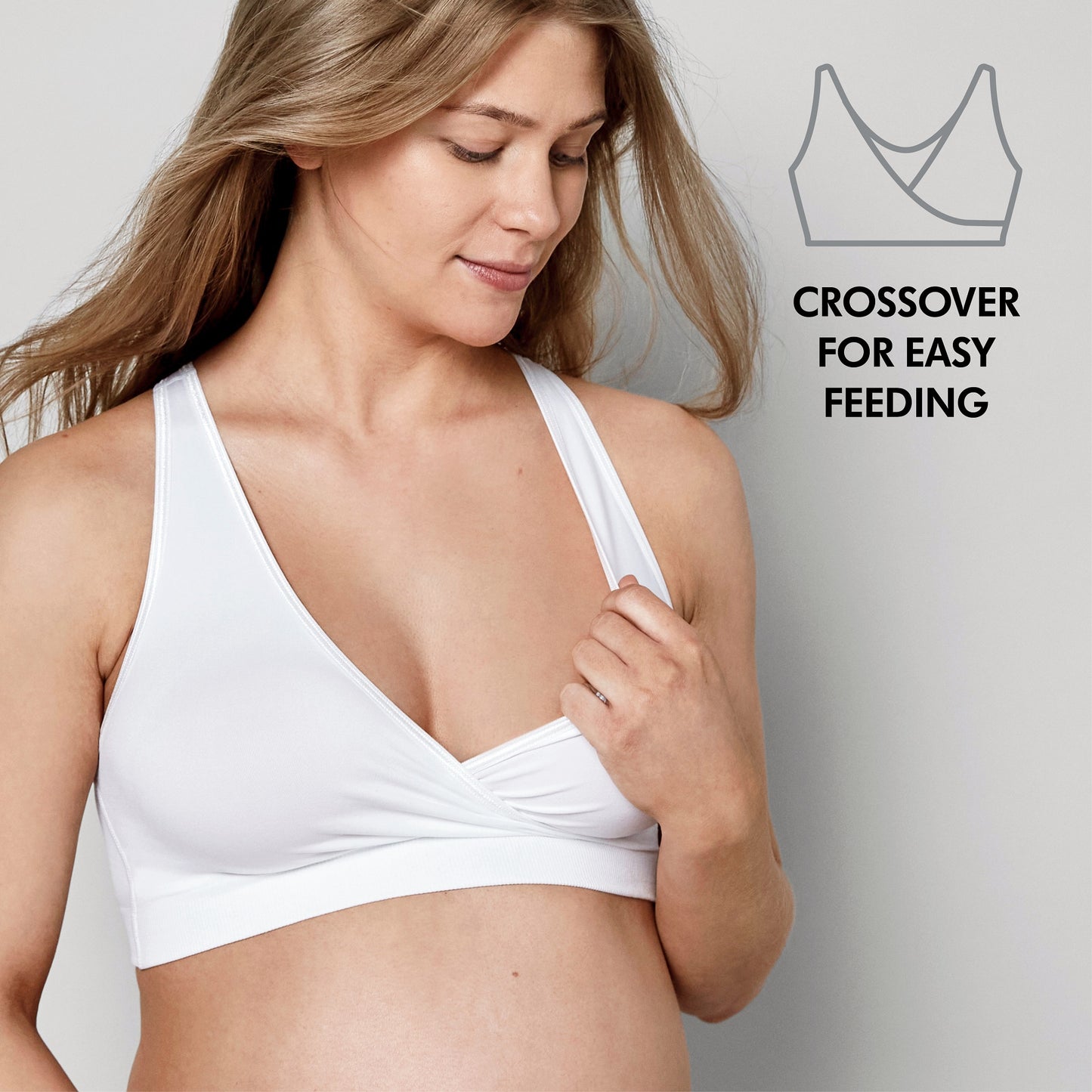 Medela Brasier de lactancia transpirable Keep Cool™ Sleep White