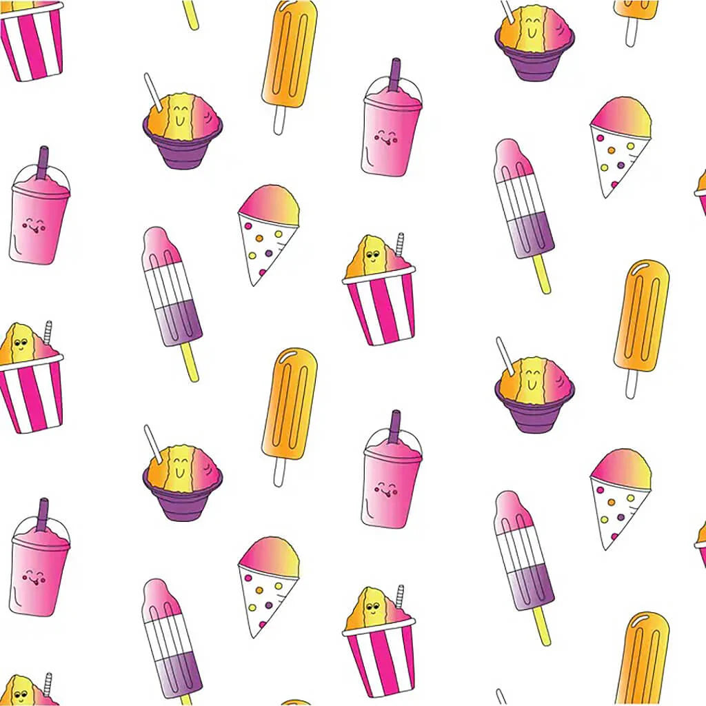 Noomie Ziper Footie Pink Ice Cones
