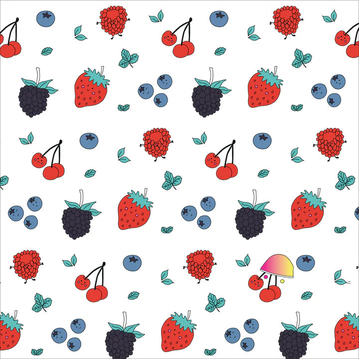 Noomie Zipper Footie Berries & Cherries