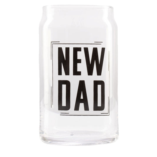 Pearhead New Dad Beer Glass Black