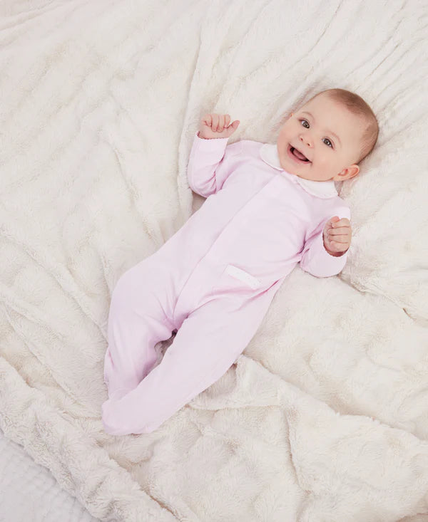 Kissy Kissy New Beginnings Footie w/Collar Pink