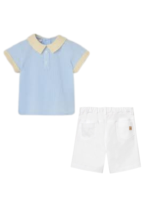 Paz Rodriguez Camisa + Pantalon "Candy" Azul/Amarillo