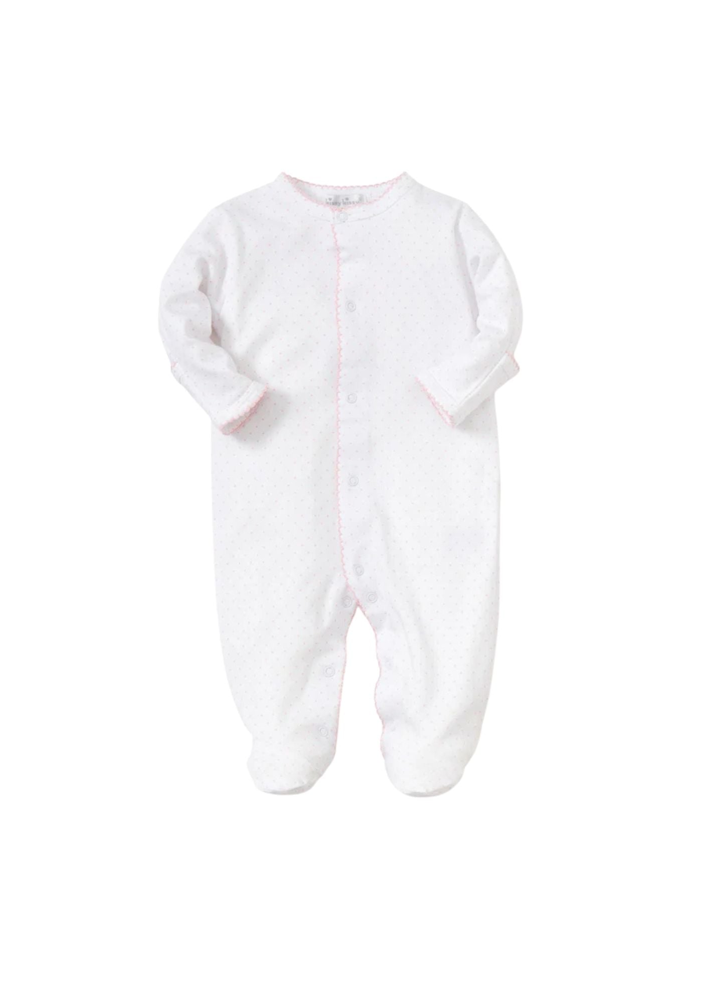 Kissy Kissy New Kissy Dots Print Footie White/Pink