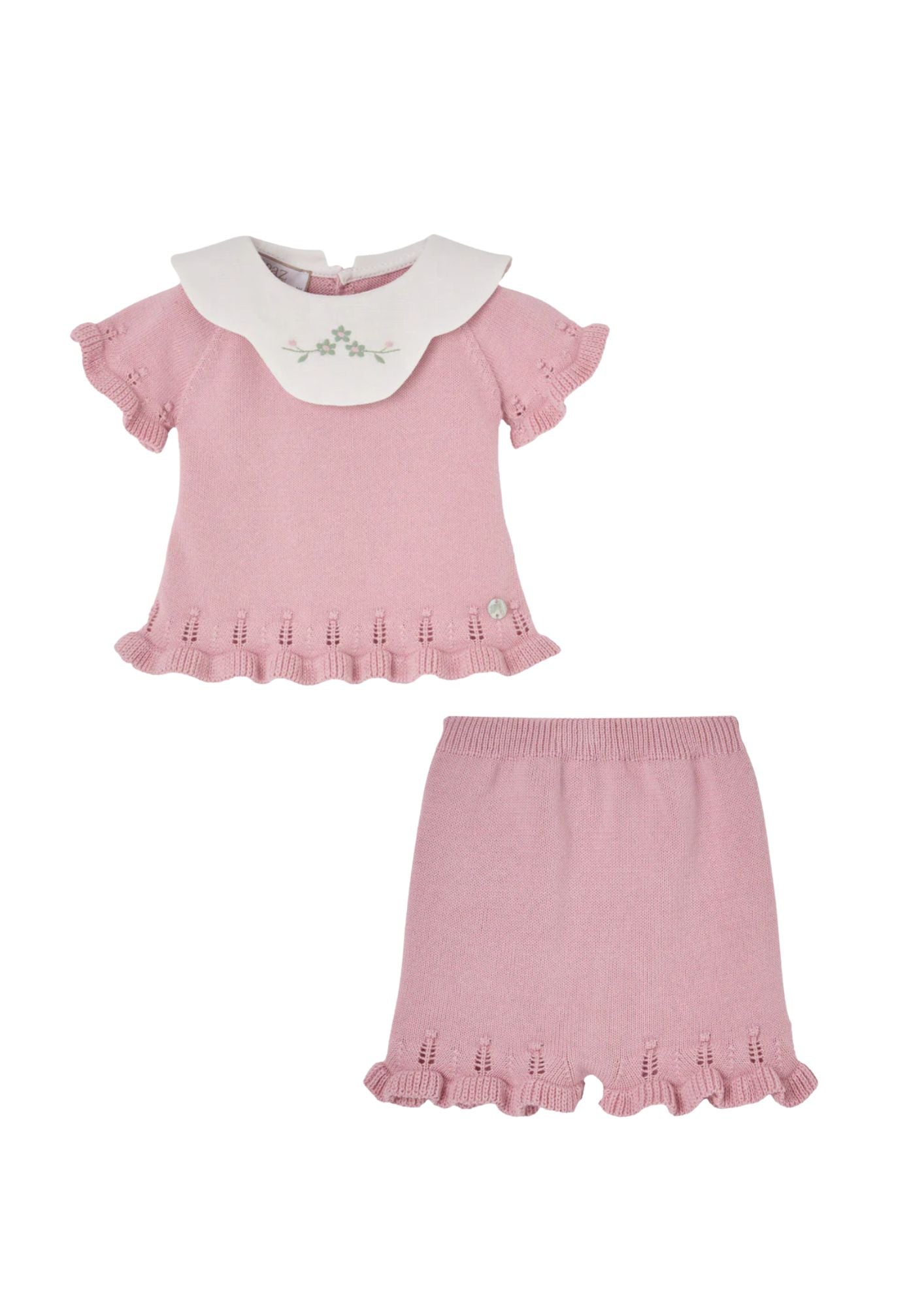 Paz Rodriguez CTO. Jubon + Pantalon "Frescura"Rosa Duna
