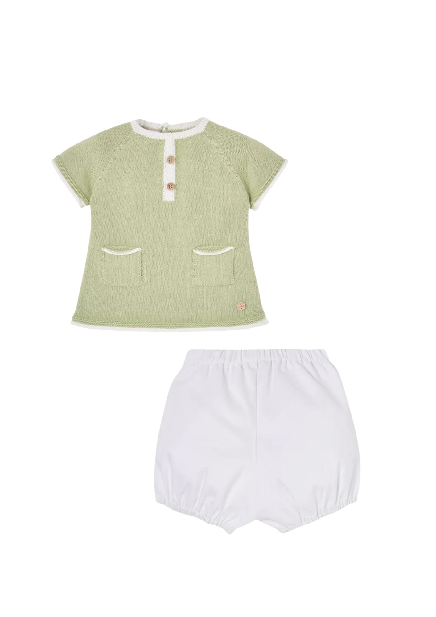 Paz Rodriguez CTO. Jubon + Pantalon "Frescura" Verde Oliva