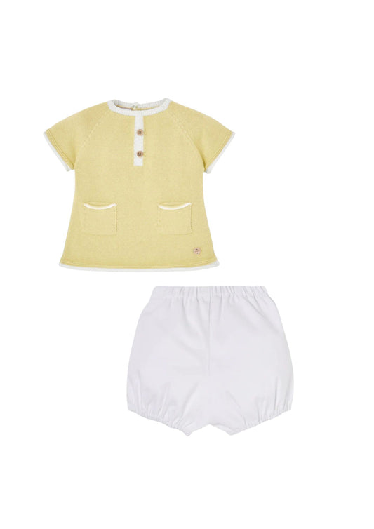 Paz Rodriguez CTO. Jubon + Pantalon "Frescura" Amarillo