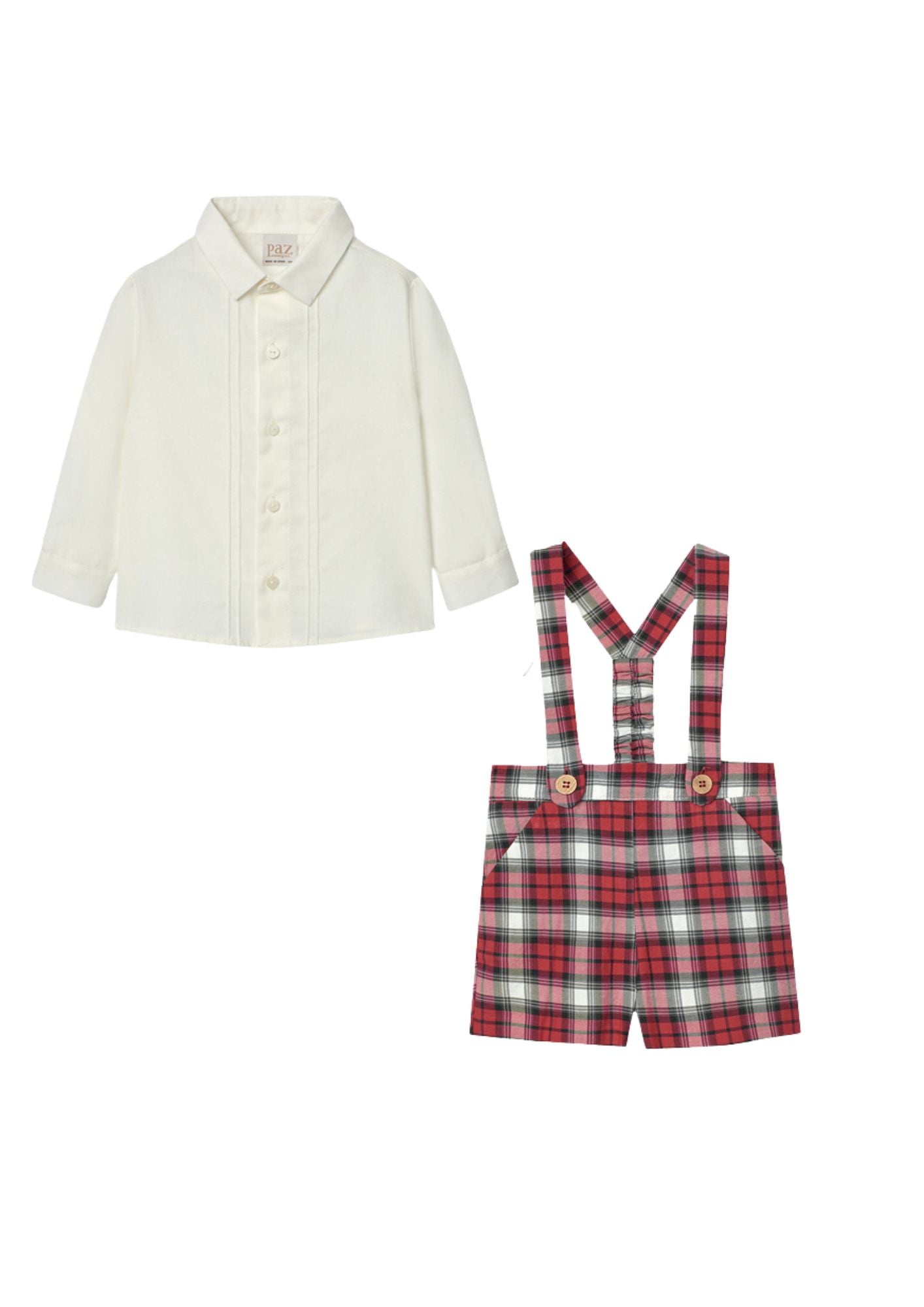 Paz Rodriguez CTO. Camisa + Pantalon "Santa" Crudo
