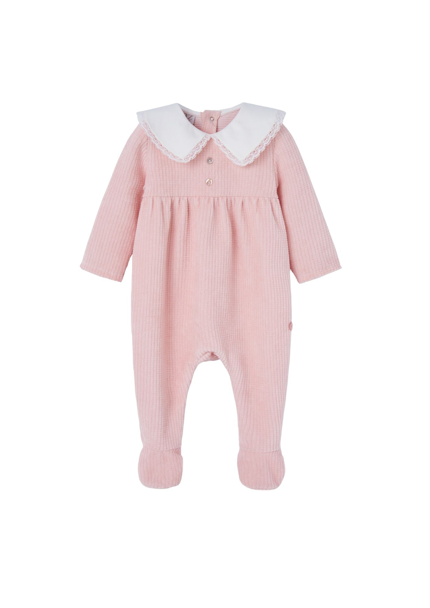 Paz Rodriguez Pelele Tundosado Relieve Niña "Ternura OI 25-26" Palo Rosa