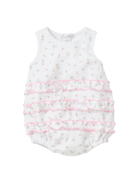Kissy Kissy Garden Print Ruffle Bubble White