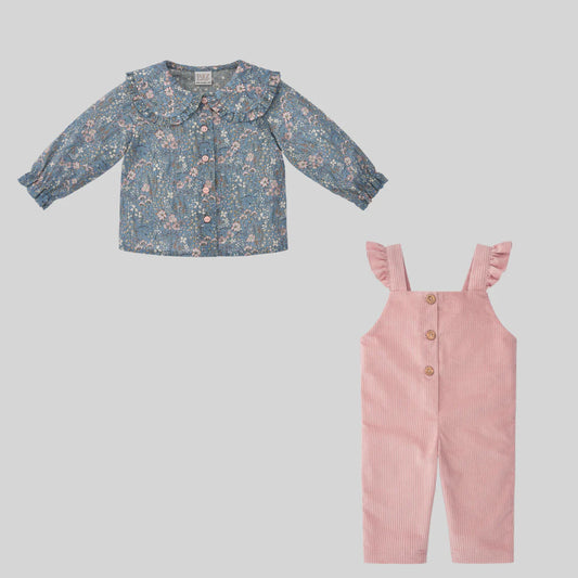 Paz Rodriguez Overall Pana Niña + Blusa "Bohemia"