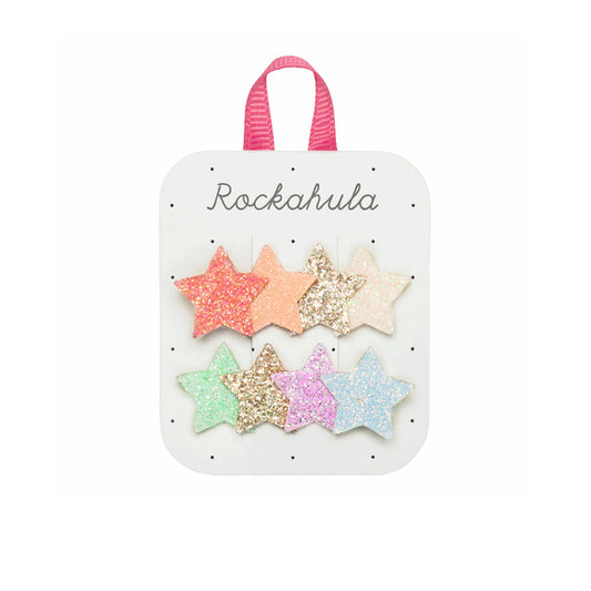 Mimi & Lula Rainbow Shimmer Star Clips