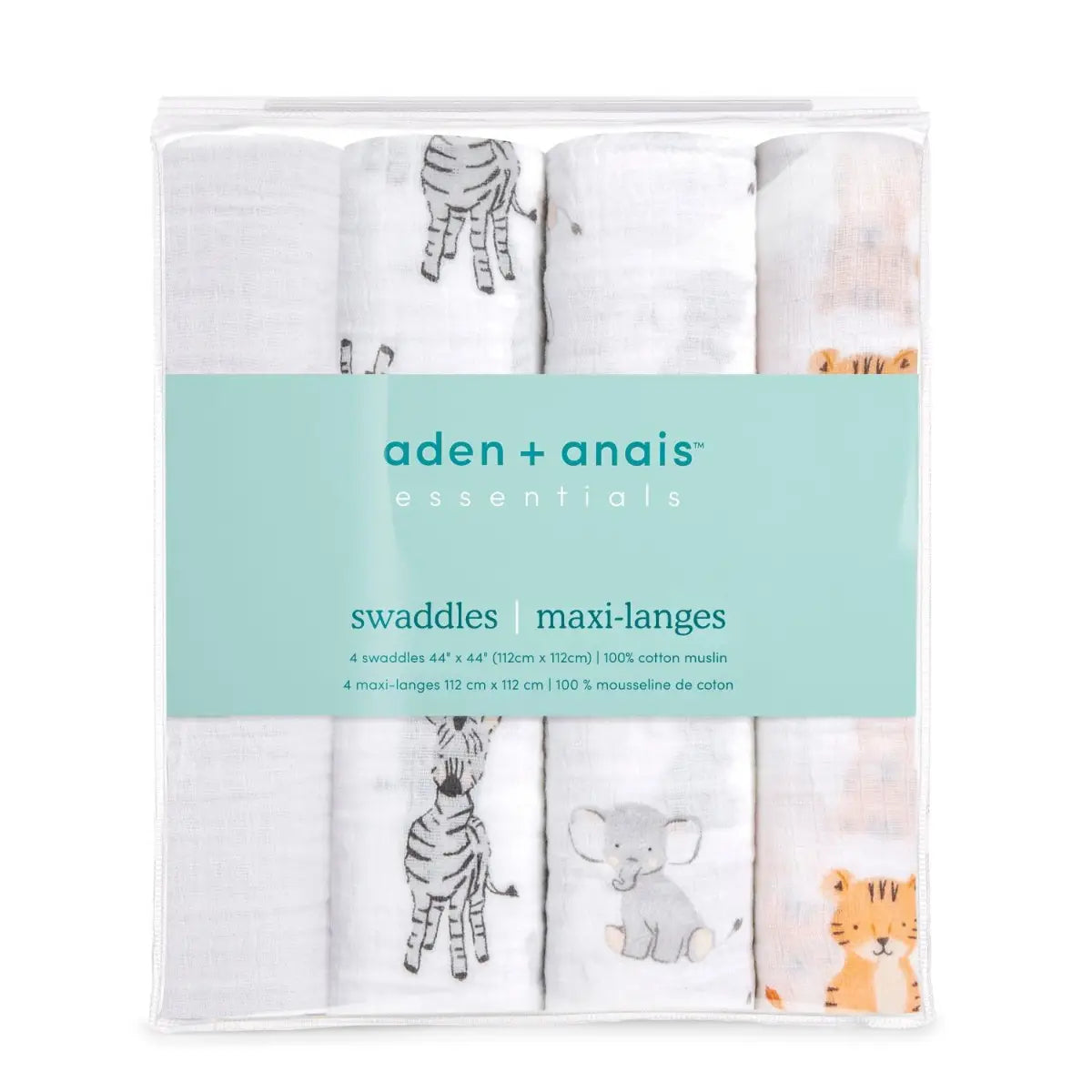 Aden + Anais Classic Muslin Swaddle Blankets 4 Pack