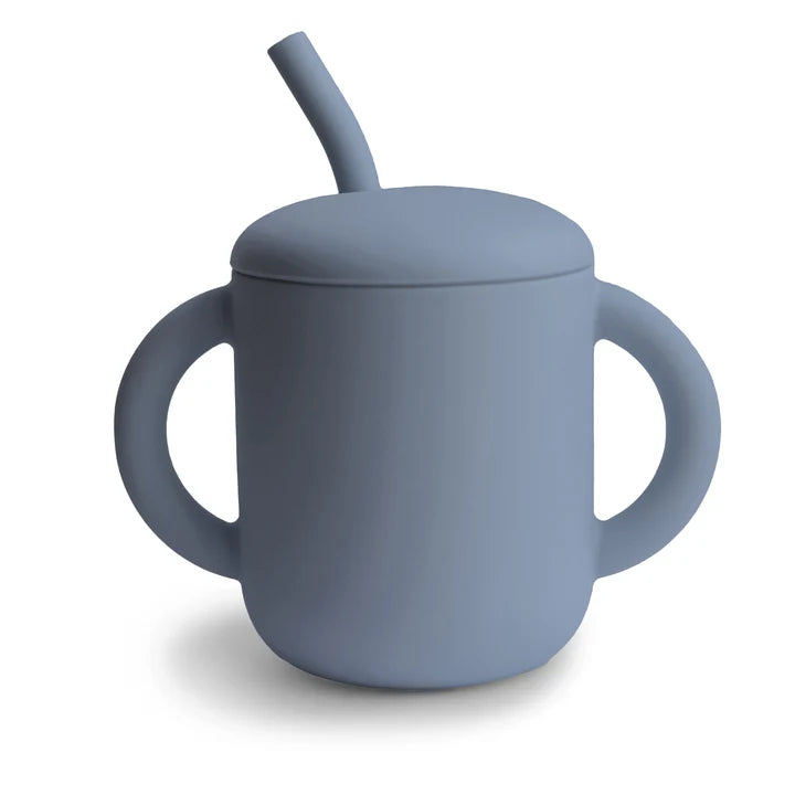 Mushie Silicone Training Cup + Straw