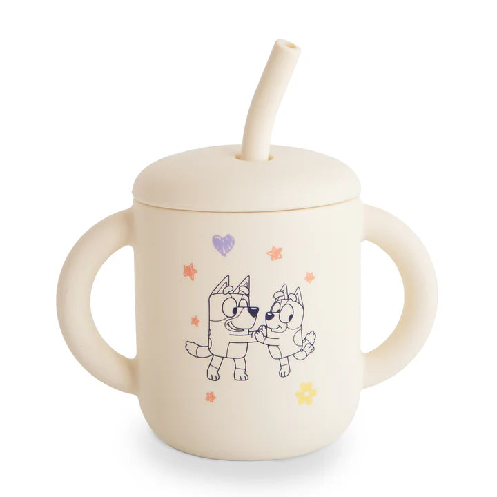 Mushie Silicone Training Cup + Straw