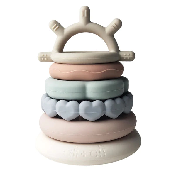Soft Silicone Stacking Ring Tower (6-pc)