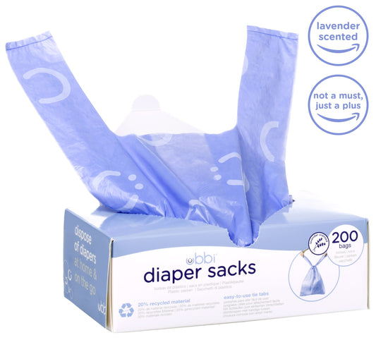 Ubbi Diaper Sacks - 200 counts Periwinkle
