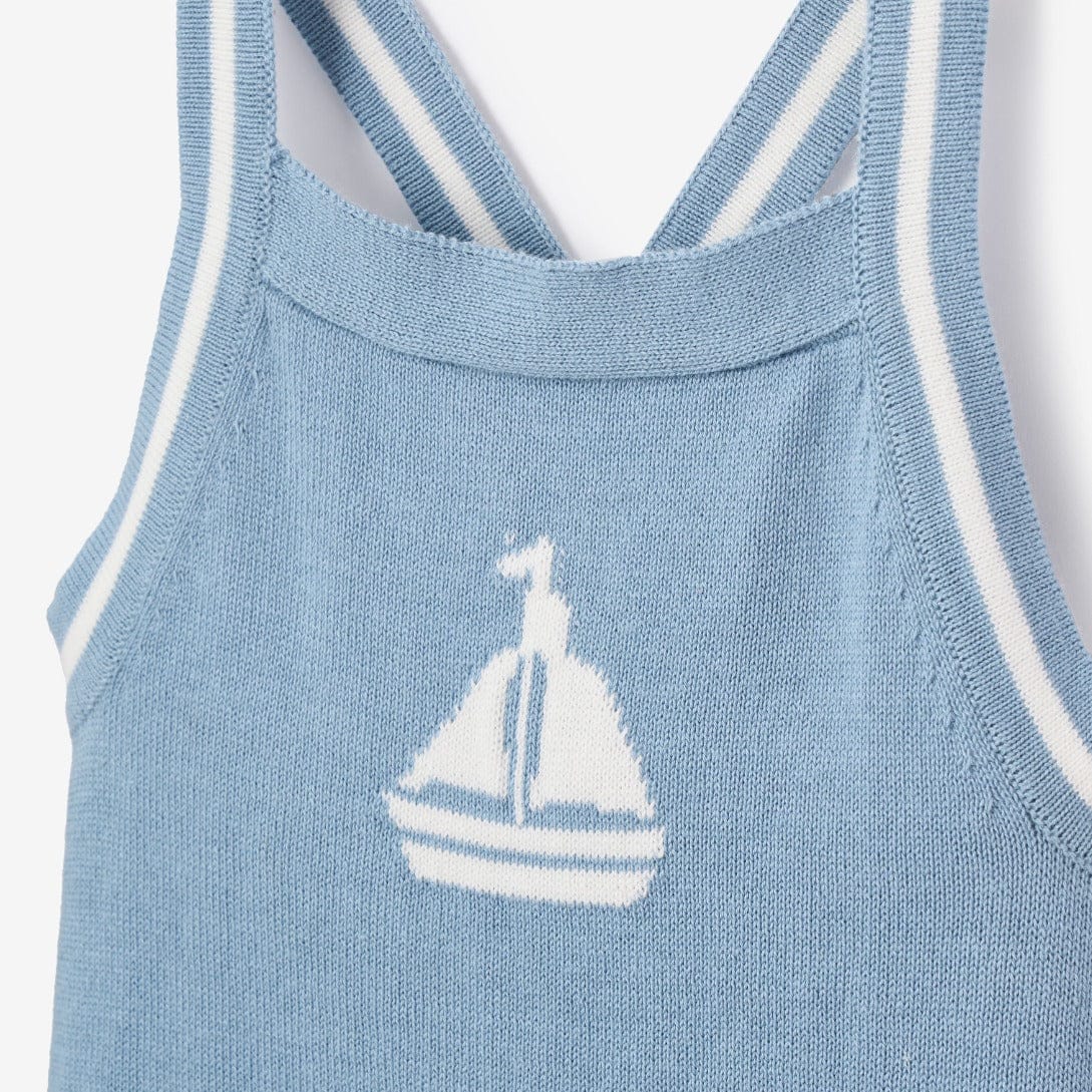 Elegant Baby Nautical Knit Overall