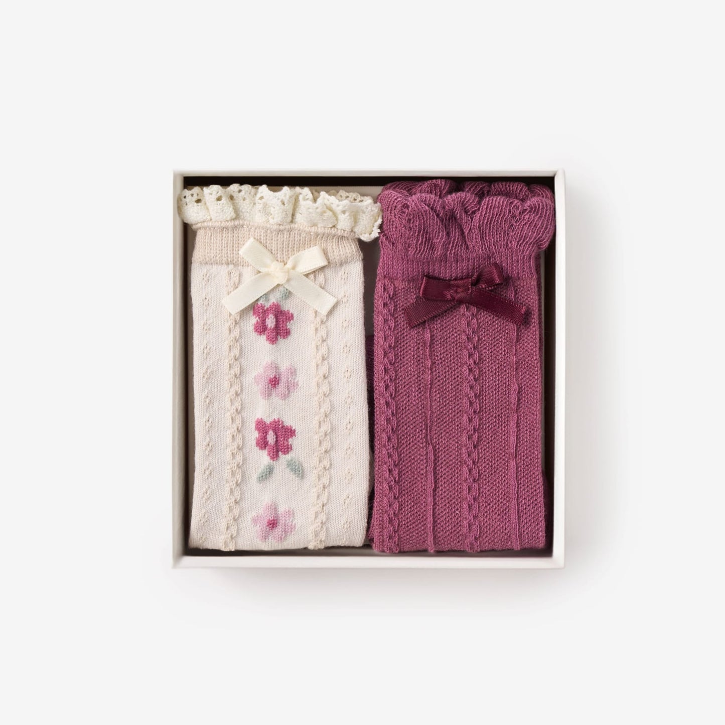 Elegant Baby Tulipwood Cable Knee Socks 2 Pk  0-12 Months