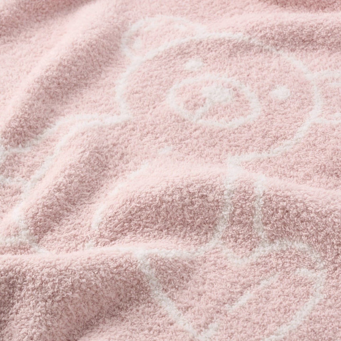Elegant Baby Pale Teddy Bear Feather Knit Baby Blanket