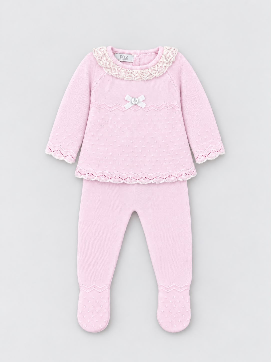 Paz Rodriguez CTO. Jubon + Polaina "Paz V26" Rosa Tiza