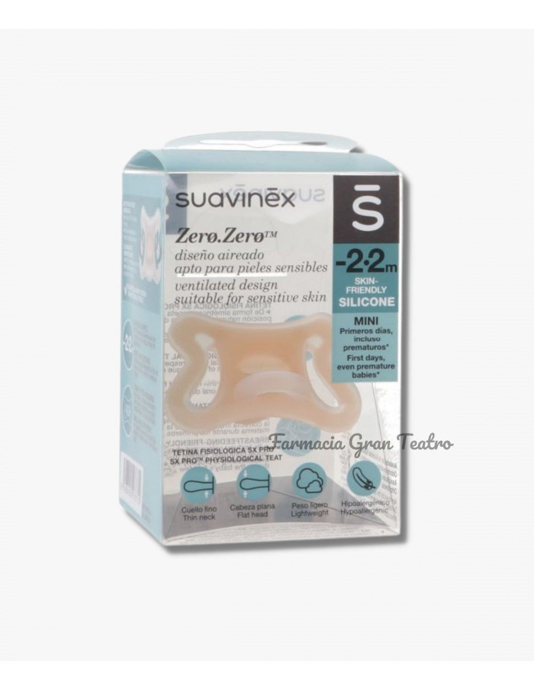 SUAVINEX CHUPETA ZERO ZERO  -2 A 2 MESES