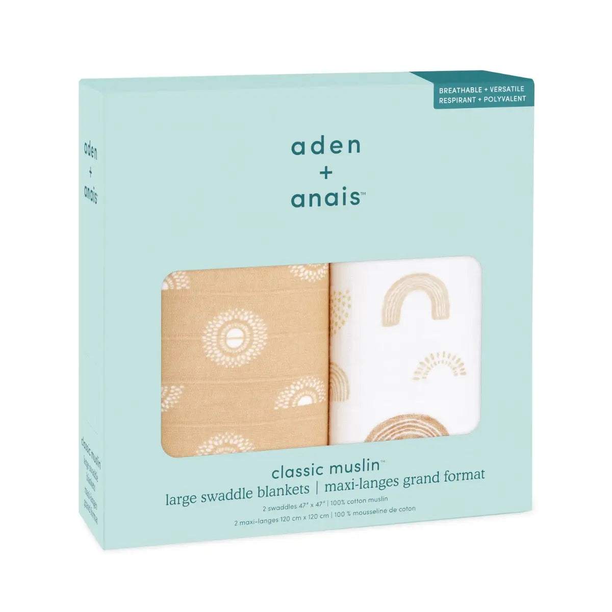 Aden + Anais 2-Pack Swaddles Classic Keep Rising