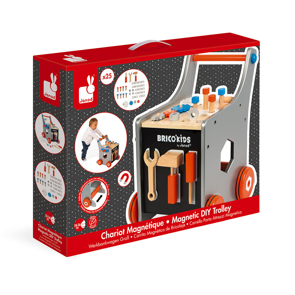 Janod Brico'Kids Magnetic Diy Trolley (Wood)