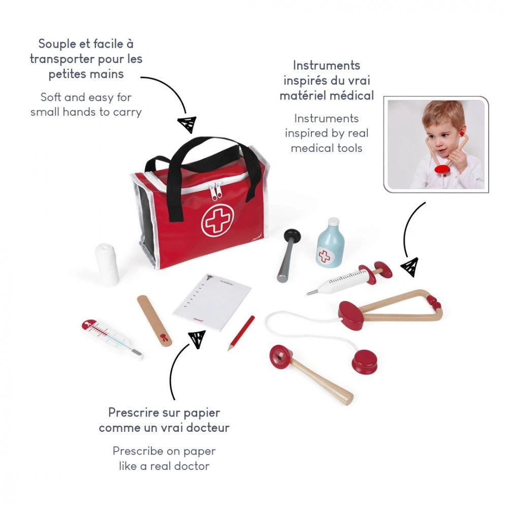 Janod Doctor's Suitcase (Wood)