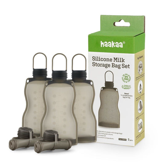 Haakaa Silicone Milk Storage Bag Set 5pc