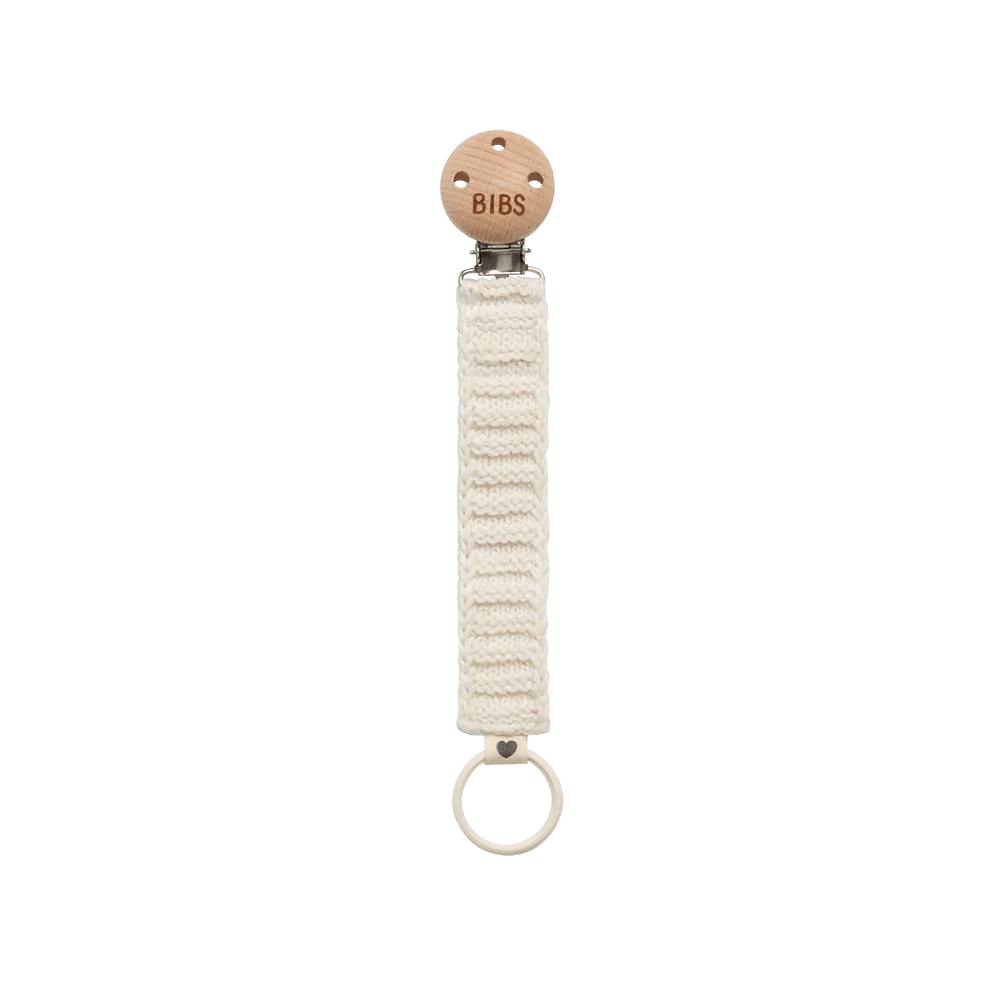 BIBS Pacifier Clip Knitted
