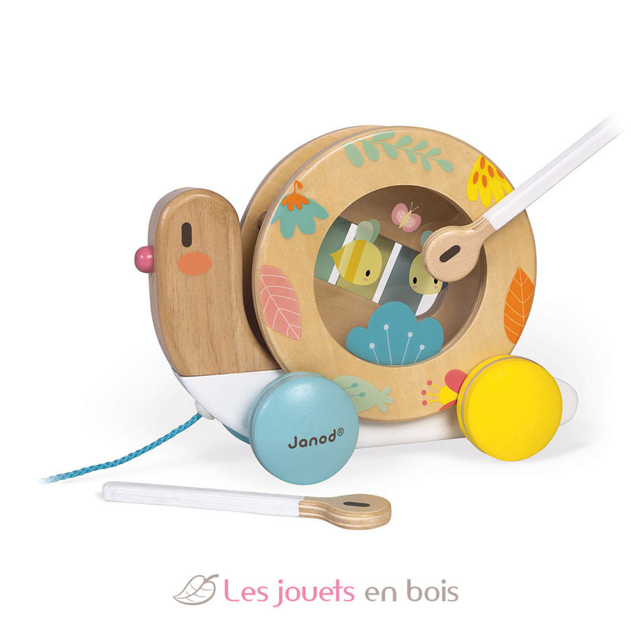 Janod Pure Pull-along Snail