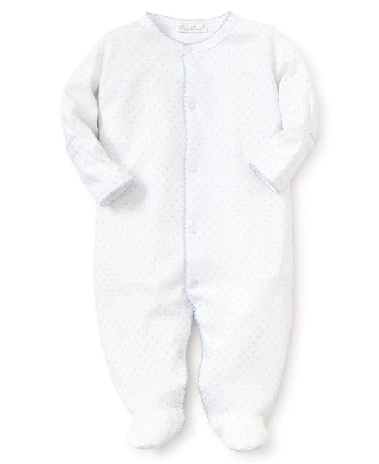 Kissy Kissy New Kissy Dots Print Footie White/Blue