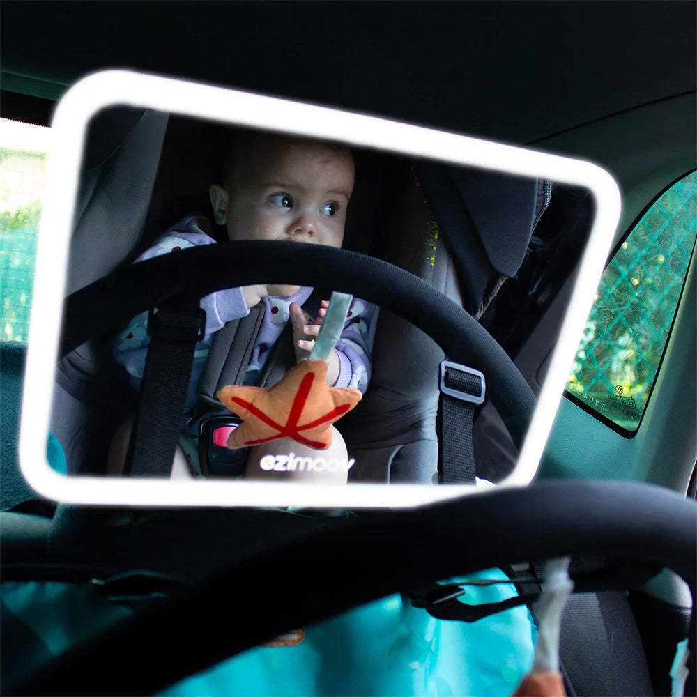 Ezimoov Car Rear View Mirror With Led
