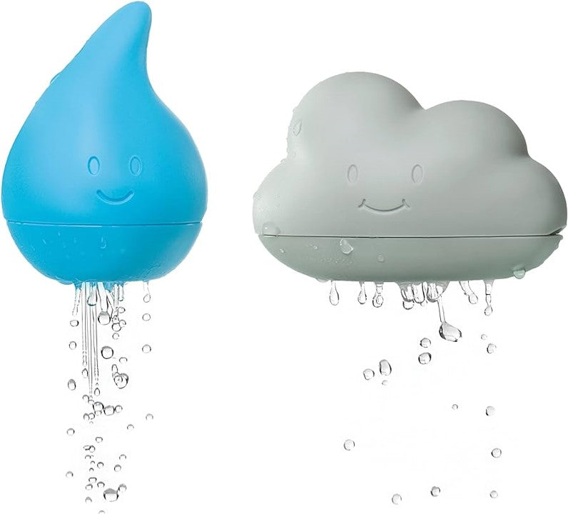 Ubbi Cloud and Droplet Bath Toys-Cloudy Blue