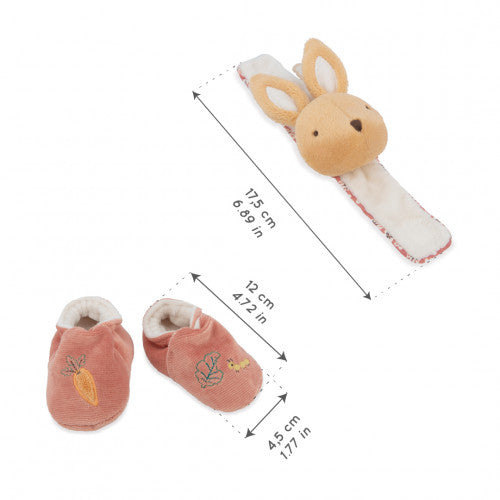 Kaloo Sound Wristband & Slippers Gift Box Rabbit
